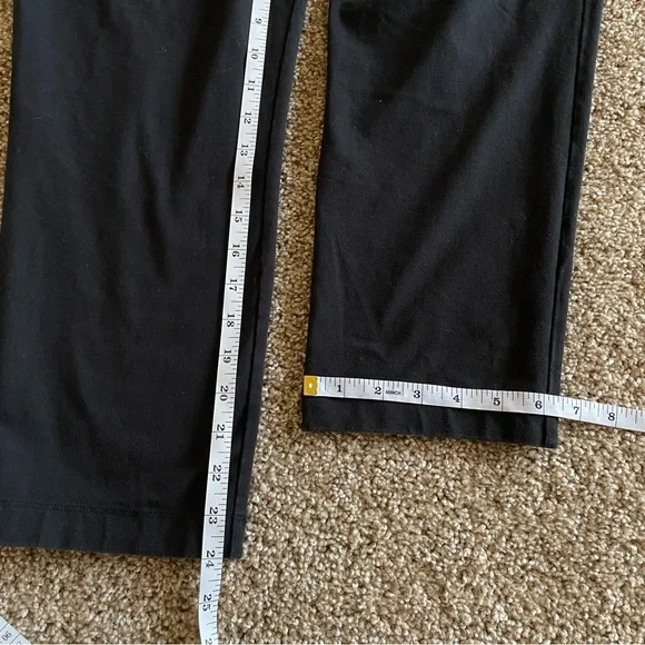 Chico’s Zenergy Pull On Leggings Womens 3 16/18 Black Cropped Casual So Slimming - Picture 10 of 13